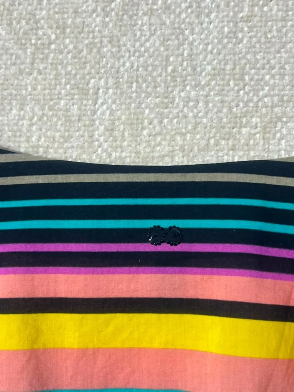 Escada Sport Multicolor Striped Cotton V-Neck Tunic Top EU 40 - Picture 7 of 7